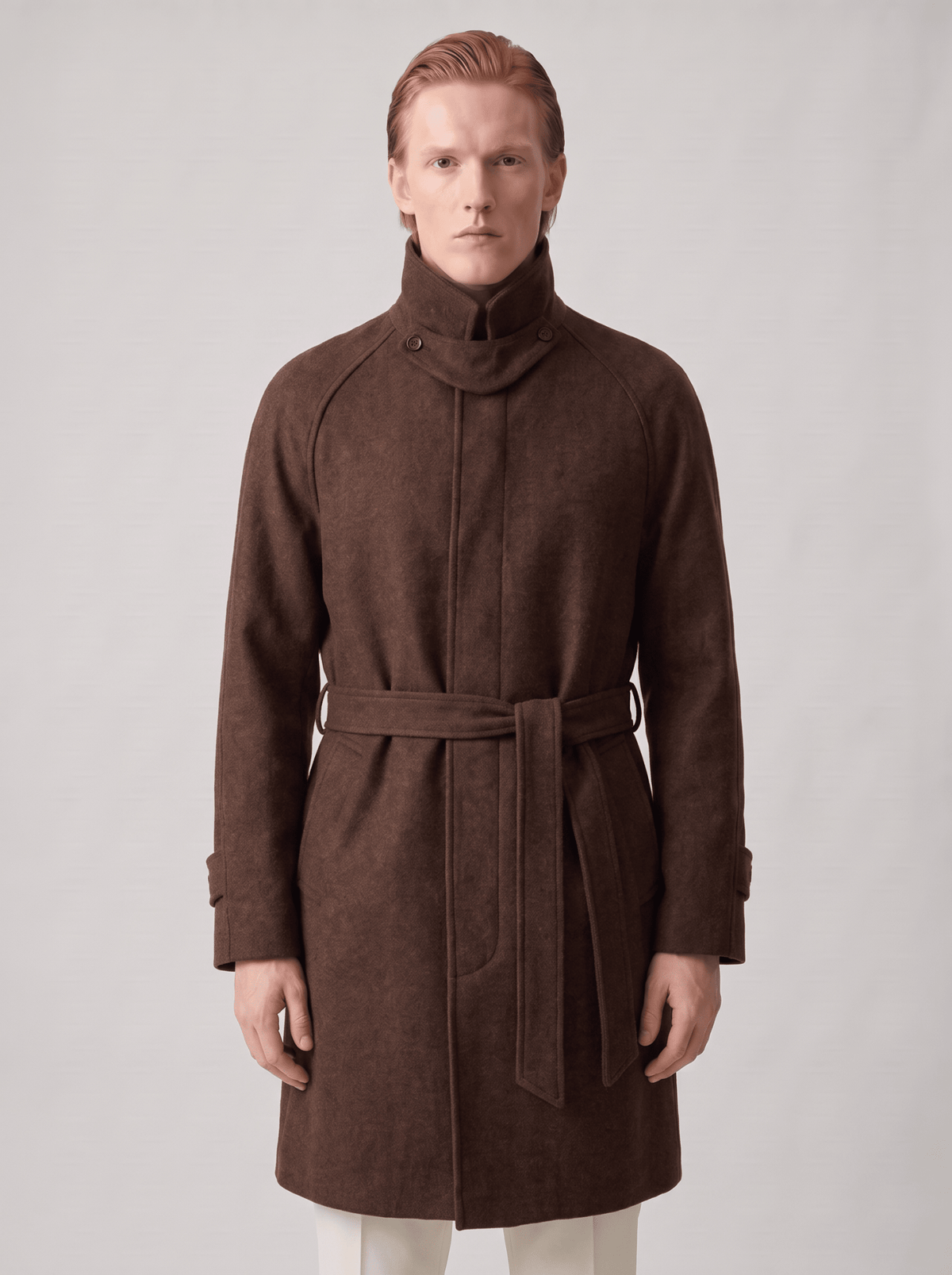 Balmacaan Coat - T. Crown London