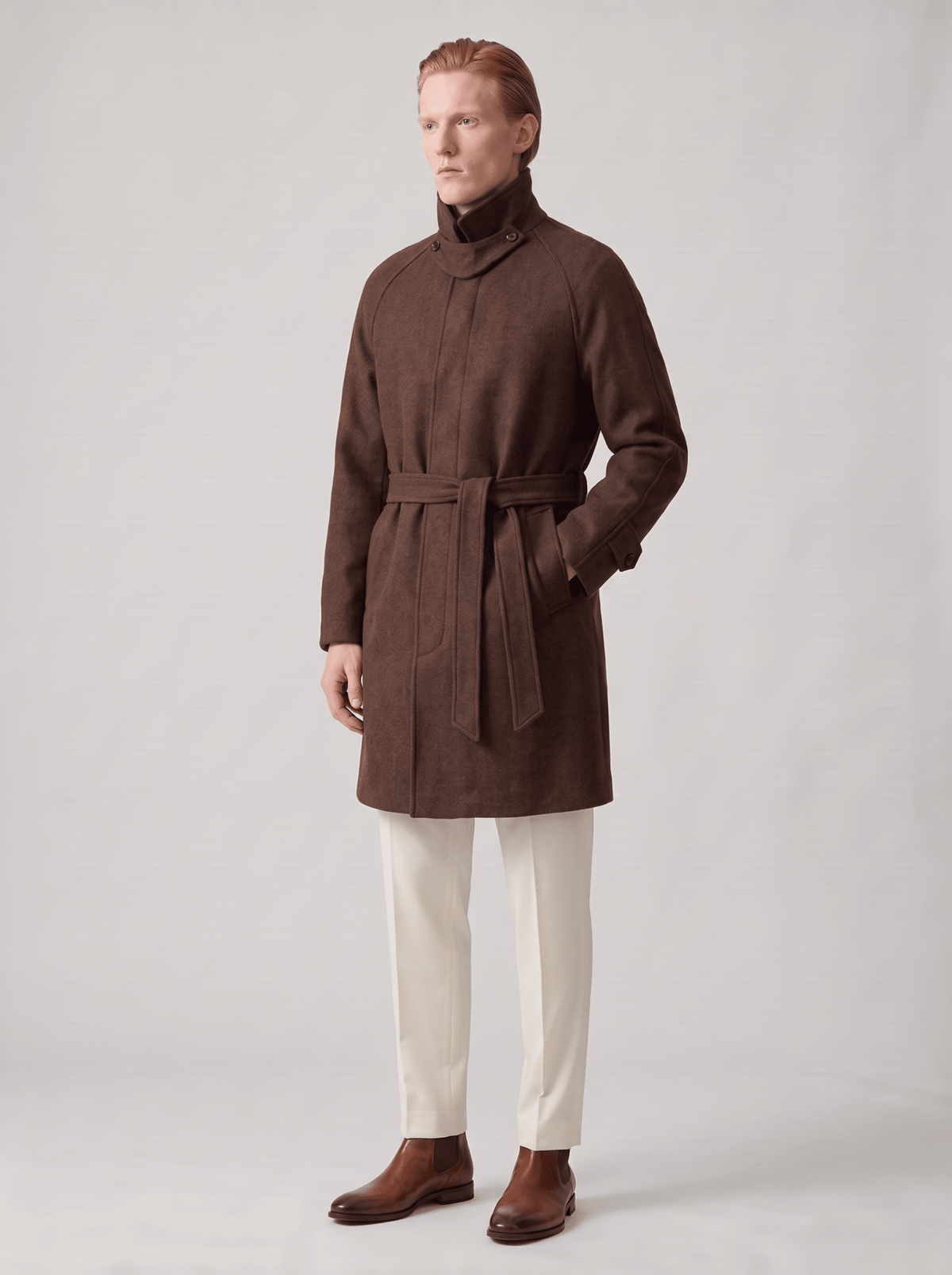 Balmacaan Coat - T. Crown London