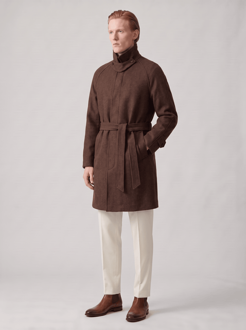 Balmacaan Coat - T. Crown London