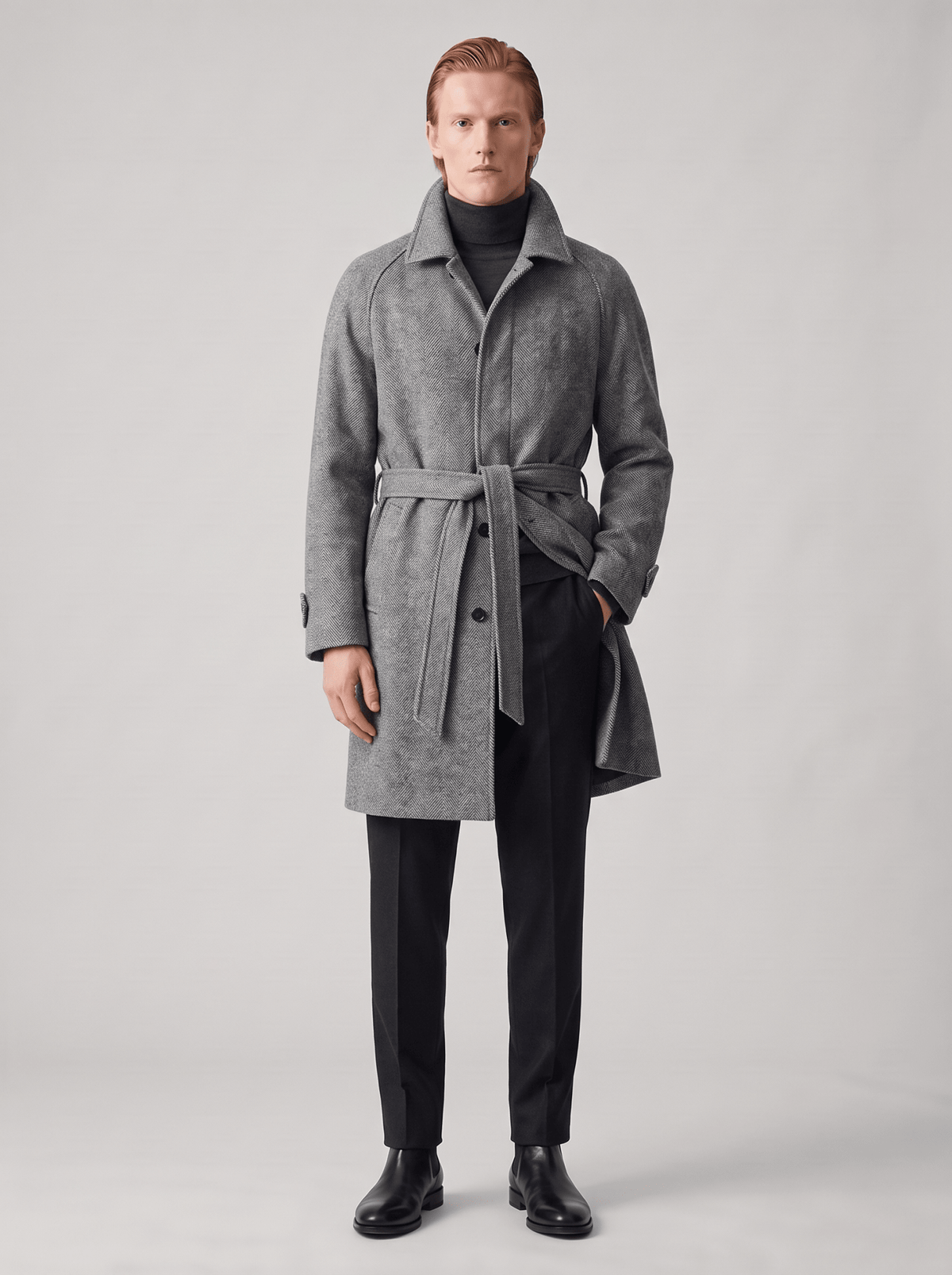 Balmacaan Coat - T. Crown London