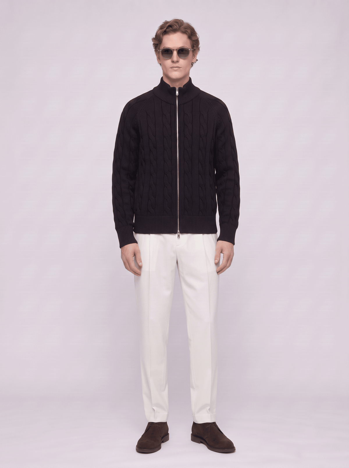 Cambridge Zip Cardigan - T. Crown London