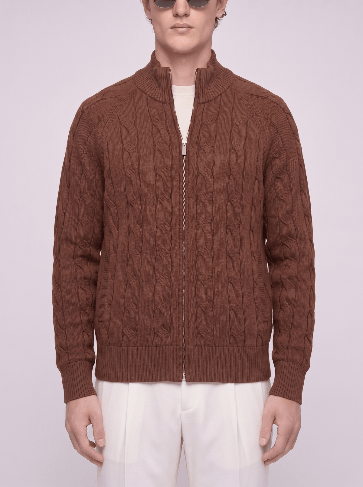 Cambridge Zip Cardigan - T. Crown London
