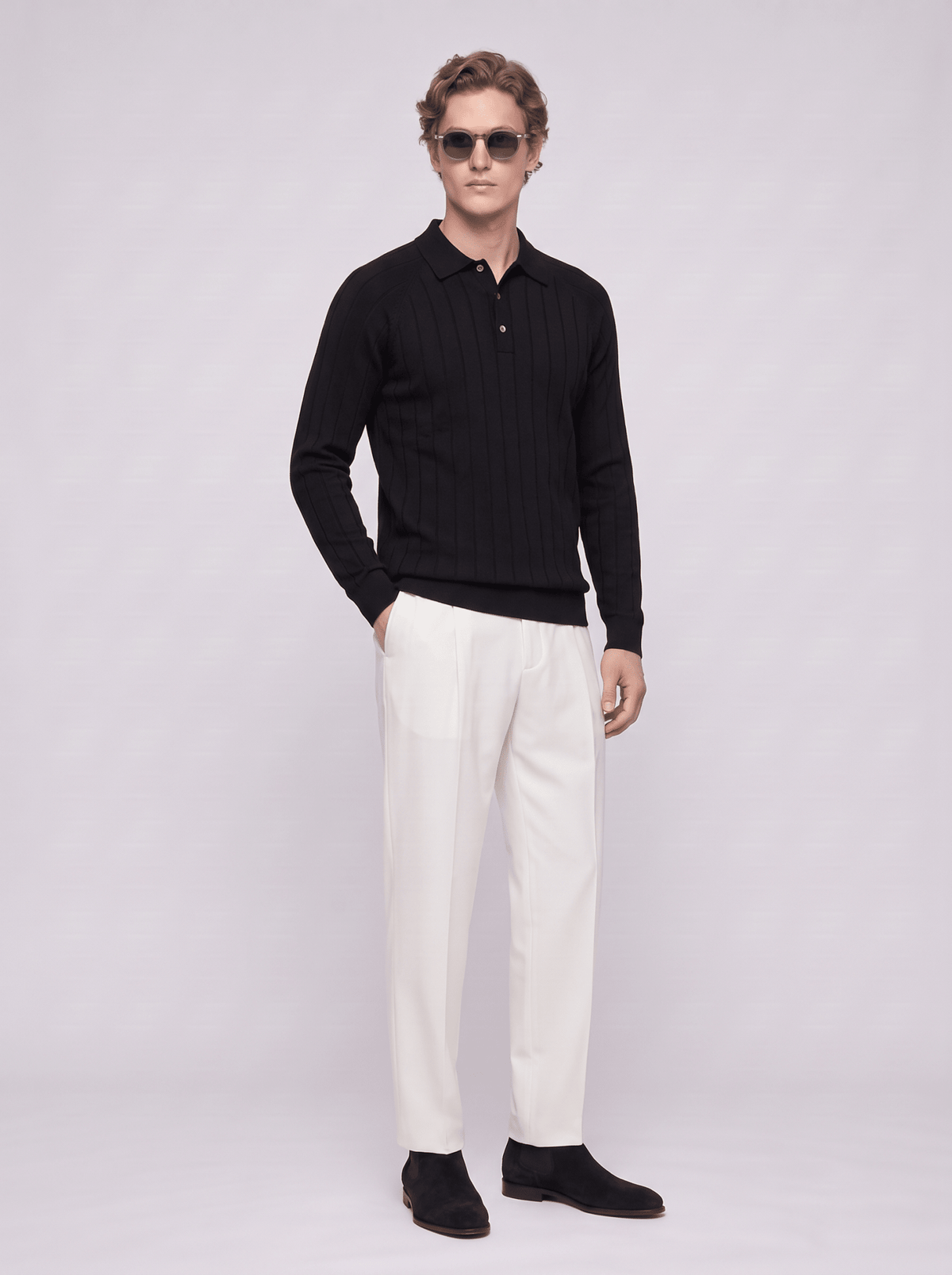 Oxford Knit Polo - T. Crown London