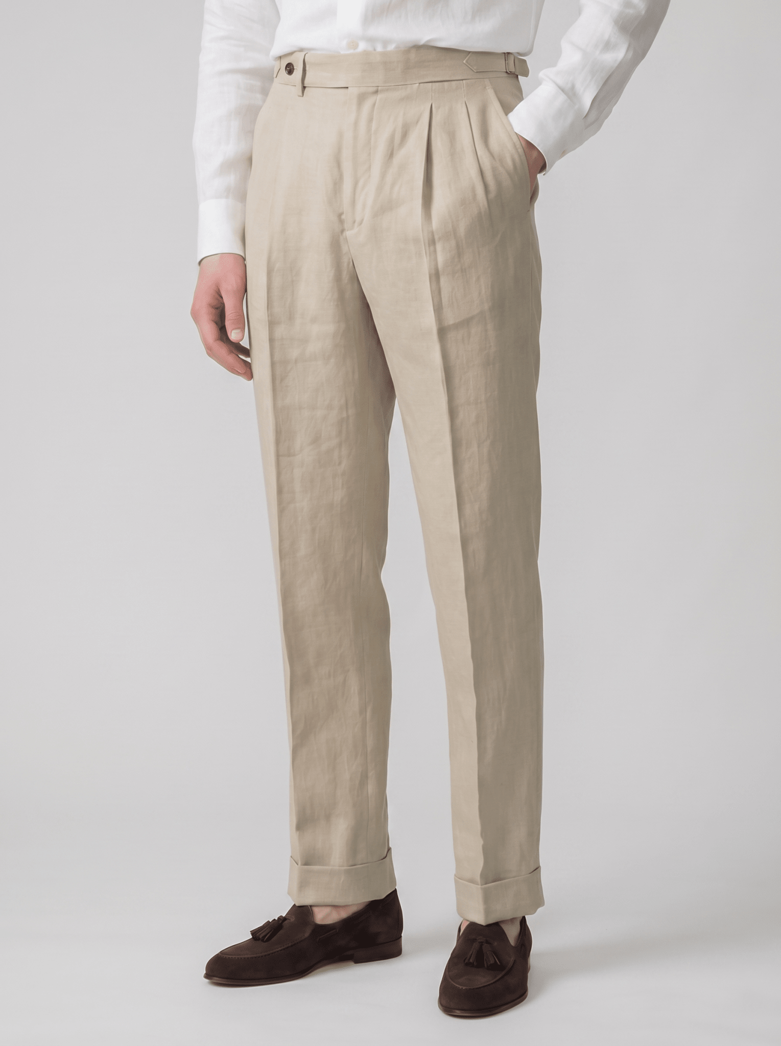 Pantalone Portofino con Pinces - T. Crown London
