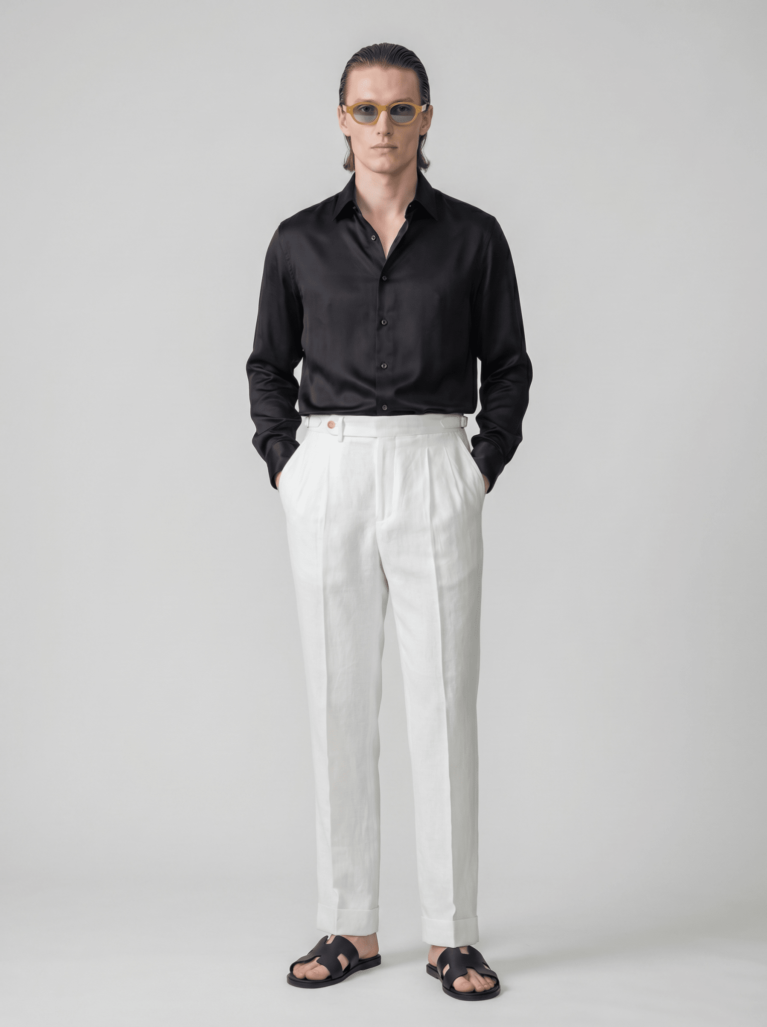 Pantalone Portofino con Pinces - T. Crown London