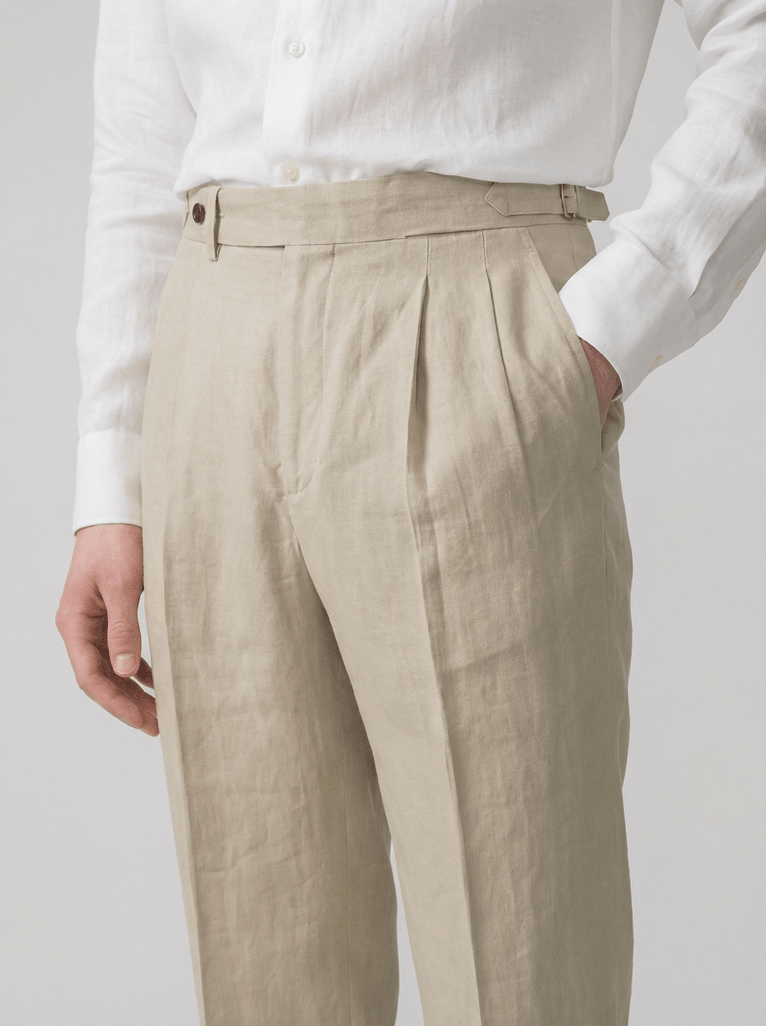 Pantalone Portofino con Pinces - T. Crown London