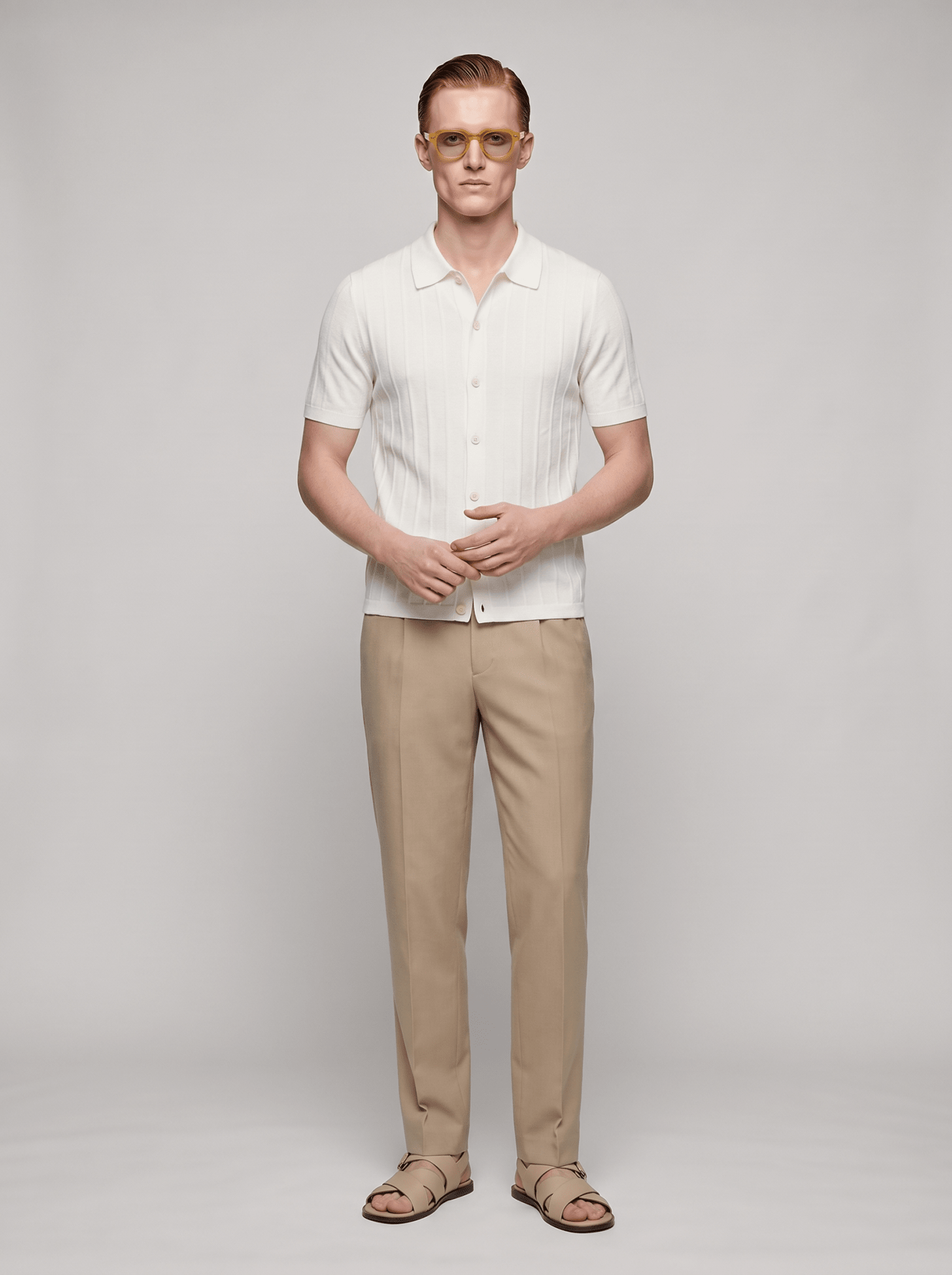 Rib Knit Polo - T. Crown London
