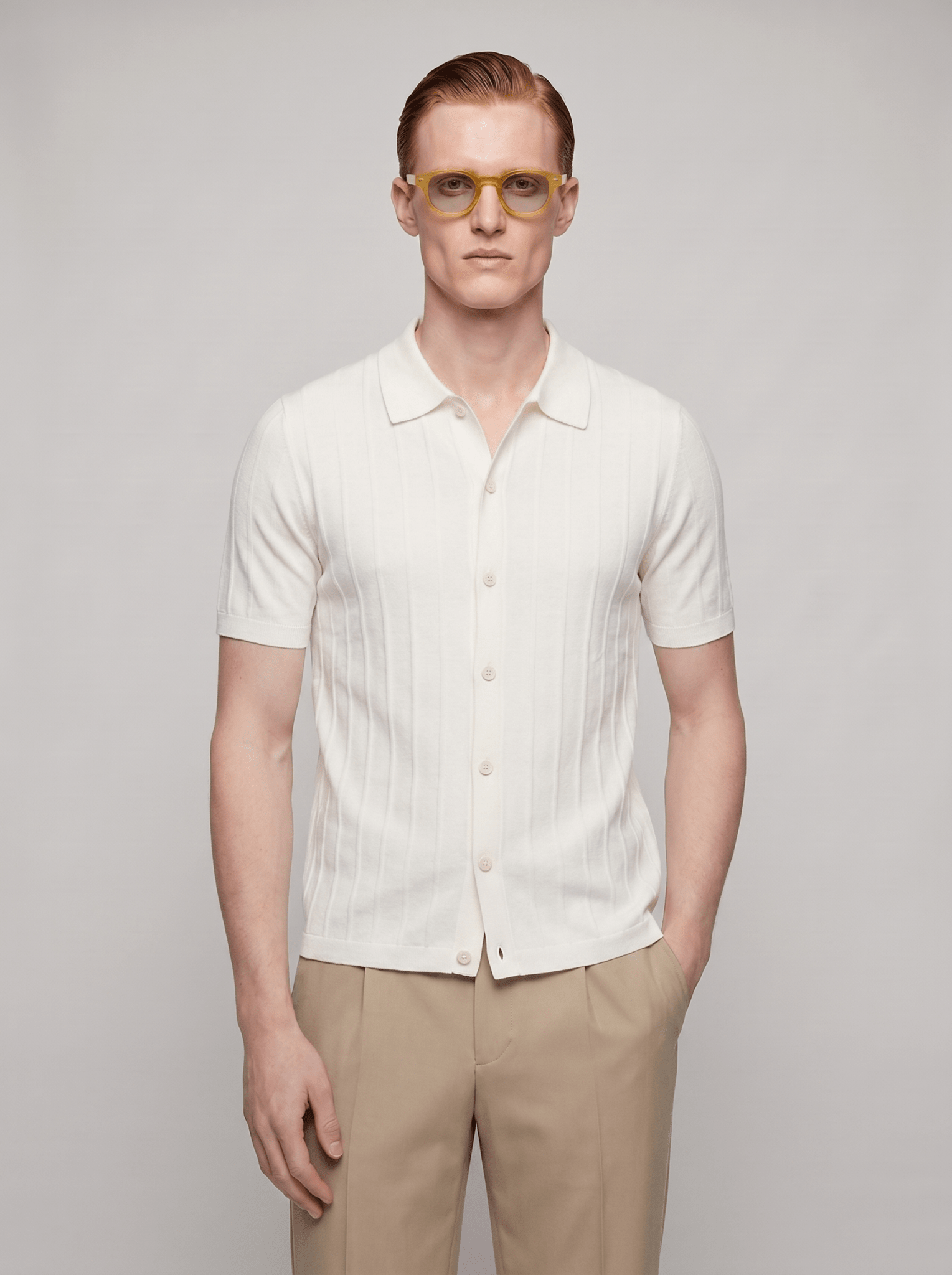 Rib Knit Polo - T. Crown London