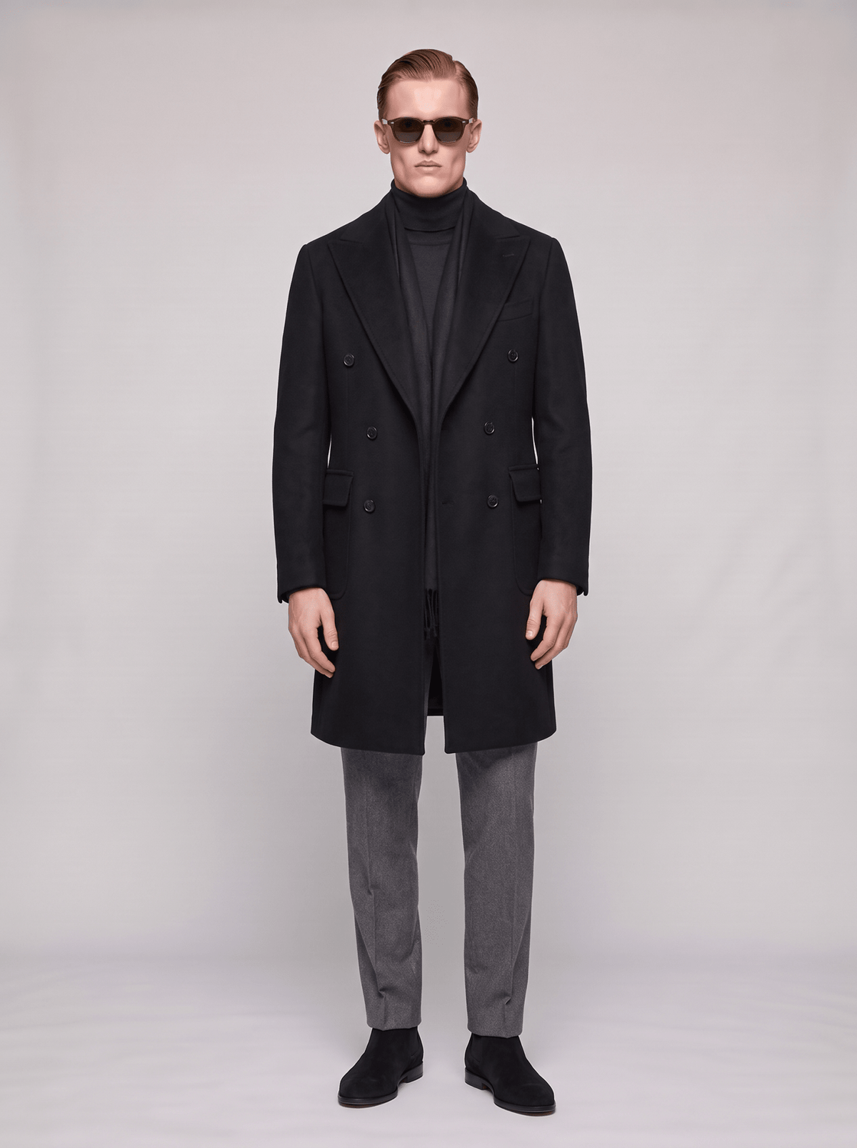 Savile Herringbone Coat - T. Crown London