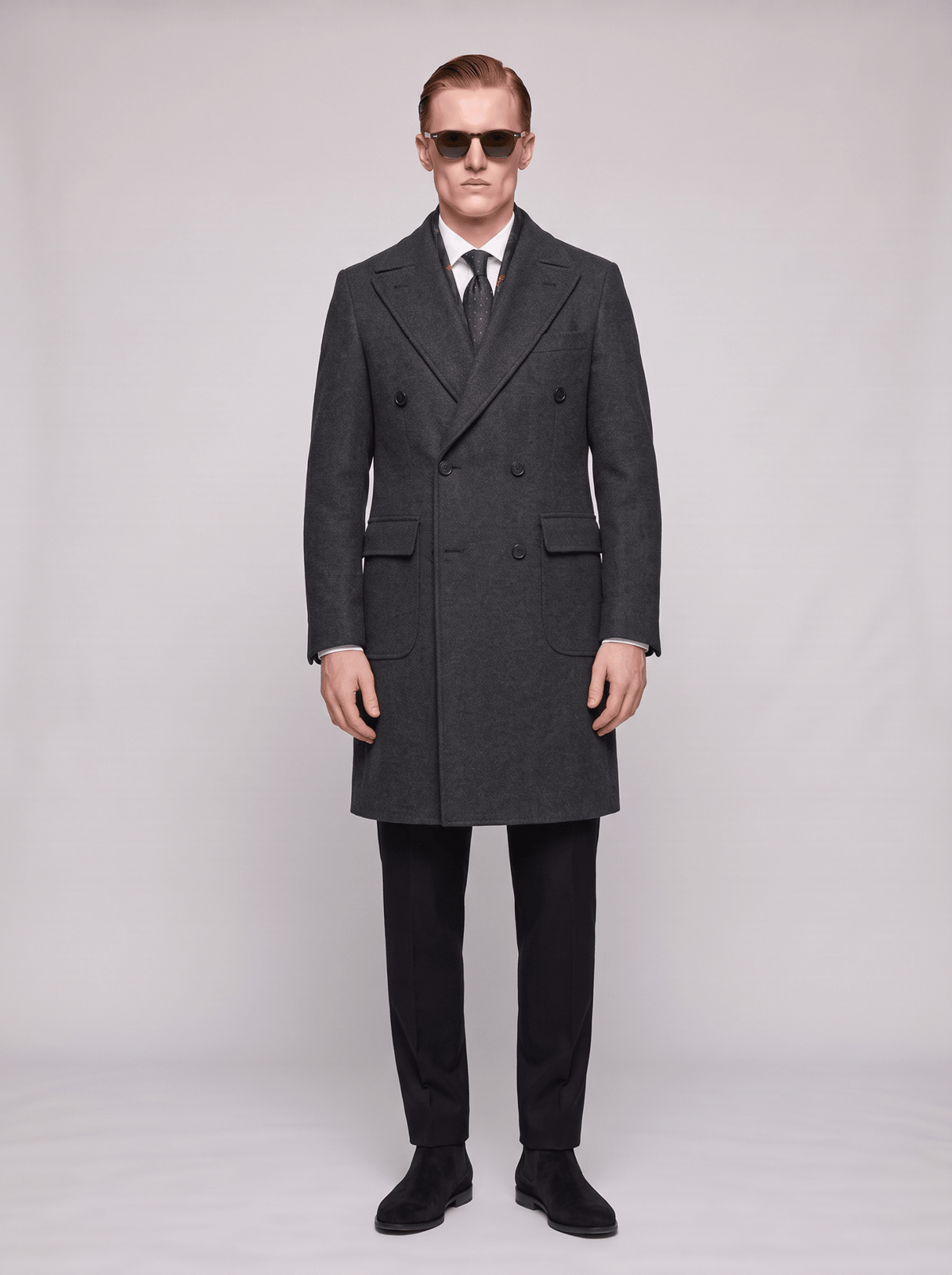 Savile Herringbone Coat - T. Crown London
