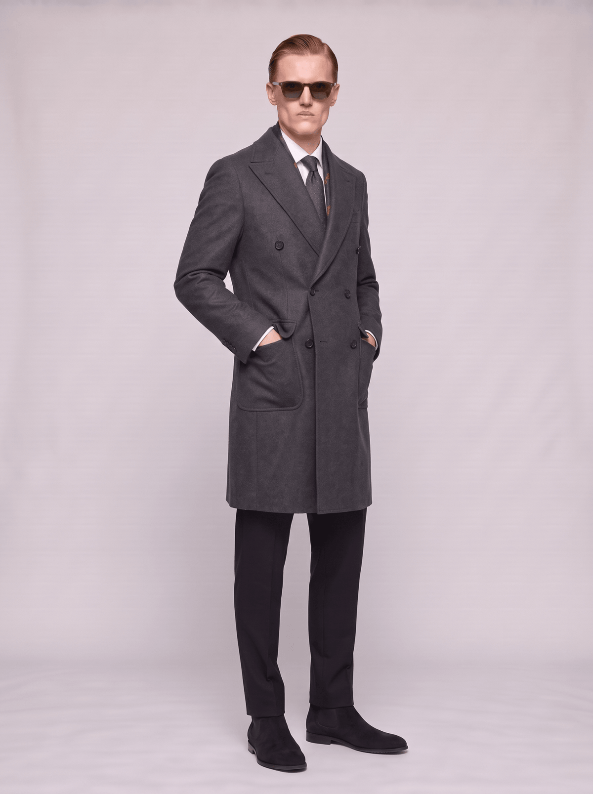 Savile Herringbone Coat - T. Crown London